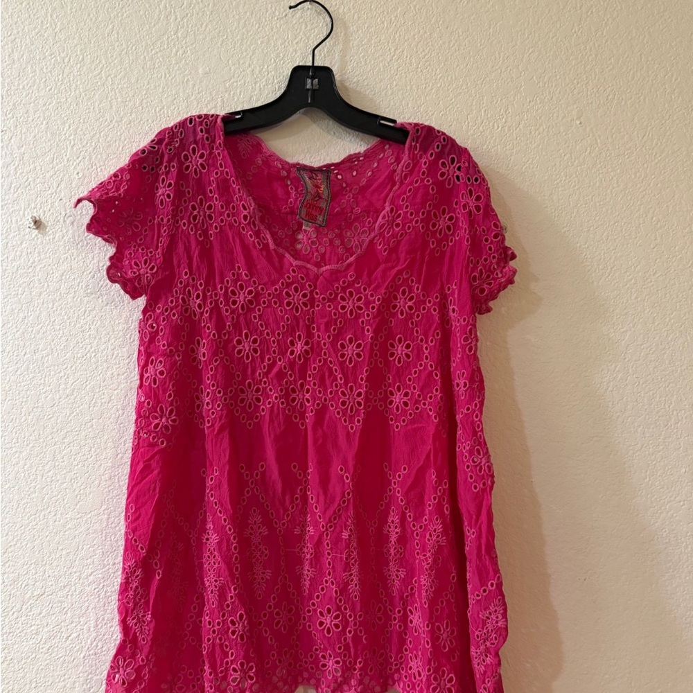 NWOT Johnny Was Eyelet Lace Women Top